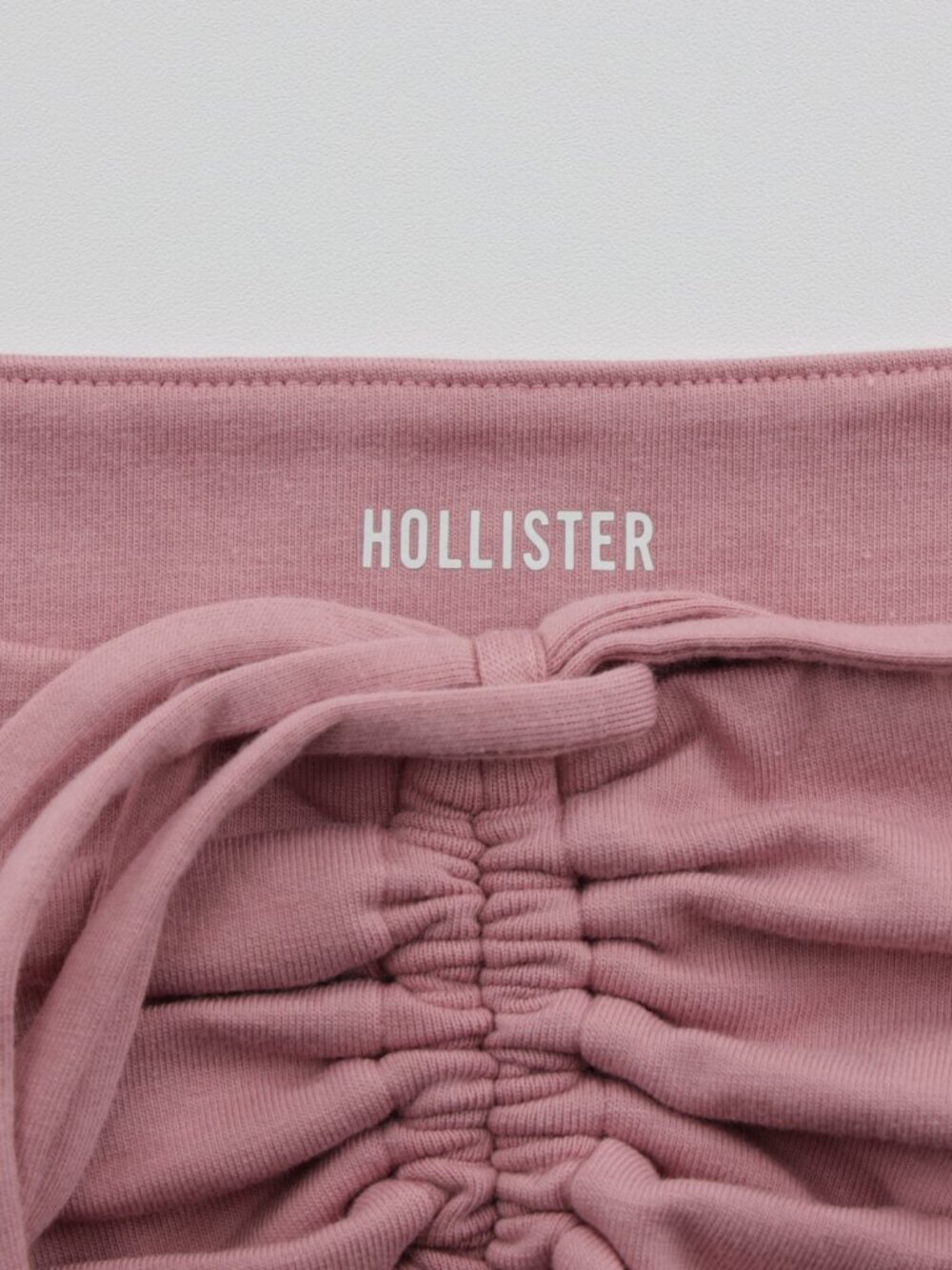 Hollister Women's Tie Soft Strapless Cinched Babydoll Top Rose Size L‎ - Picture 7 of 8